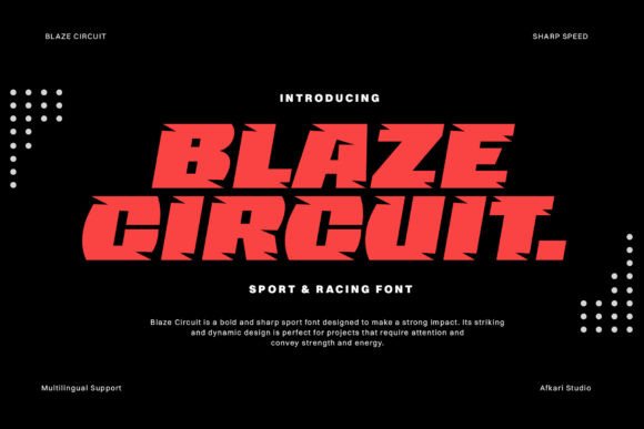 Blaze Circuit: A High-Octane Display Font for Bold Branding