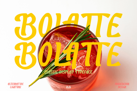 Bolatte: A Whimsical Display Font for Handmade Products