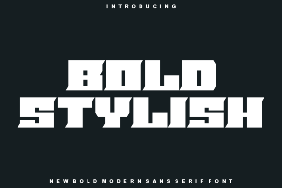 Bold Stylish: A Display Typeface for Editorial Impact