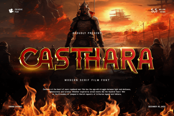 Casthara Display Font: A Cinematic Typeface