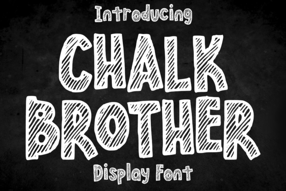 Chalk Brother Display Font for Café Branding and Creative Design