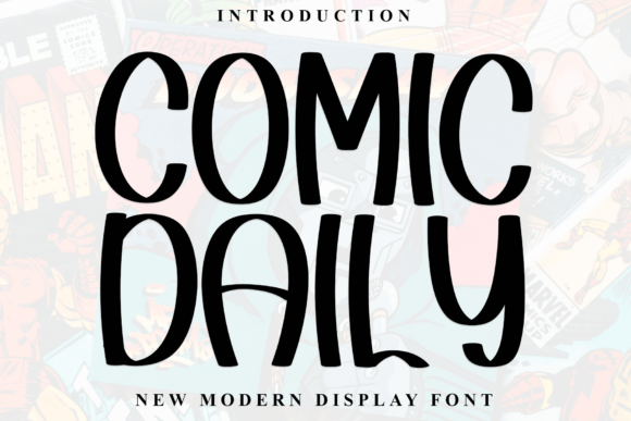 Comic Daily: A Playful Display Font for Handmade Products
