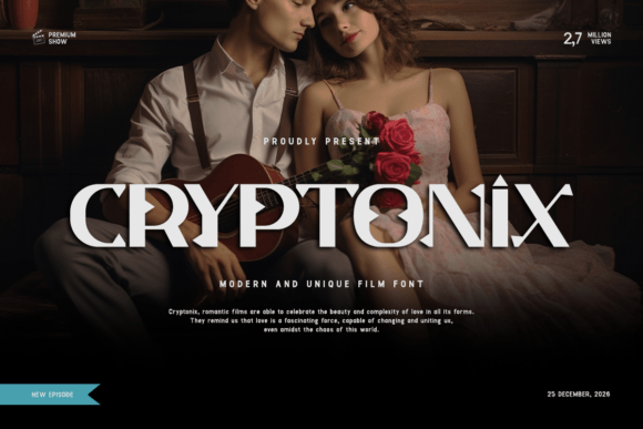 Cryptonix Display Font for Bold Campaign Visuals