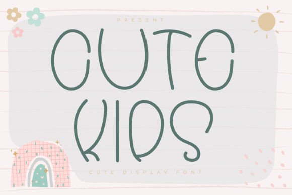 Cute Kids Display Font for Playful Editorial Design