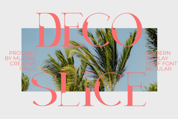 Decoslice: An Art Deco Display Font for Handmade Creators