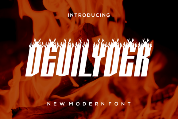 Devilyder: A Bold Display Font for Authentic Branding Projects
