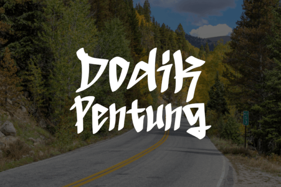 Dodik Pentung: A Display Font Built for Editorial Storytelling