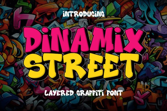 Dynamix Street: A 3D Graffiti-Inspired Display Font for Brands