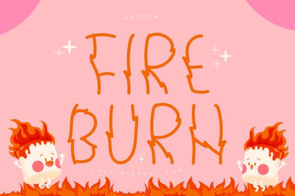 Fire Burn Font for Editorial Projects
