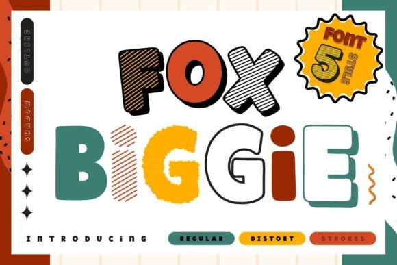 Fox Biggie Font for Handmade Products and Craft Designs