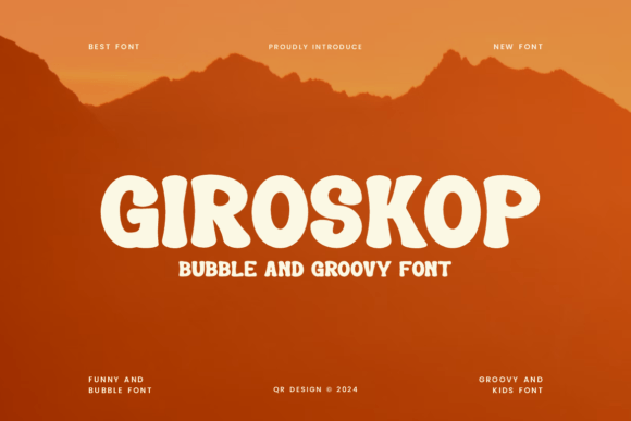 Giroskop: A Bold Display Font for Editorial Design