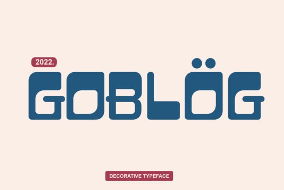 Goblog Display Font for Standout Branding and Packaging