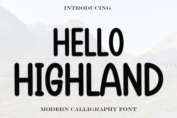 Hello Highland: Bold Display Font for Standout Branding Projects