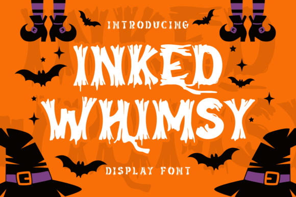 Inked Whimsy Font for Spooky Web Design and Digital Branding