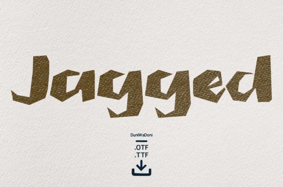 Jagged Display Font for Refined Editorial Design