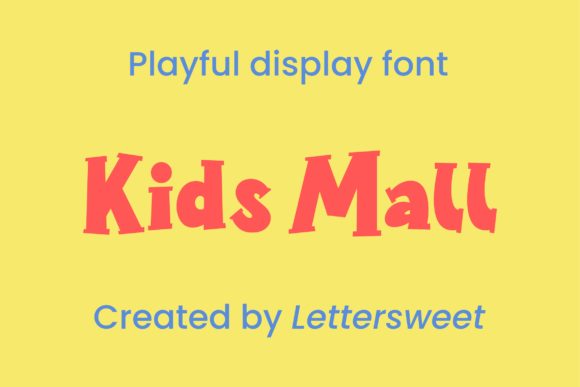 Kids Mall Font for Branding: A Playful Display Typeface That Works