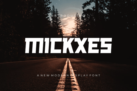 Mickxes: A Bold Display Font for Editorial Headlines and Branding
