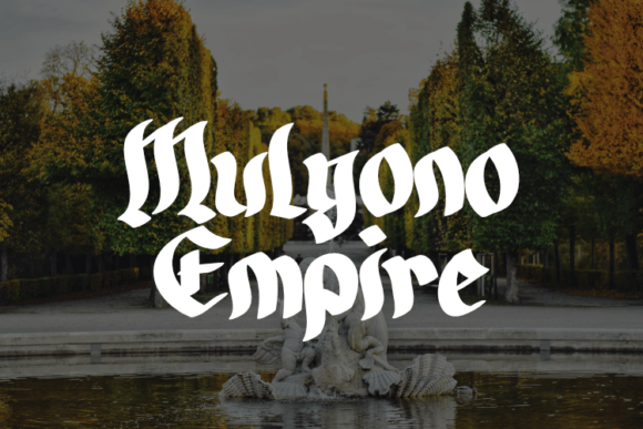 Mulyono Empire: A Display Font for Editorial Storytelling