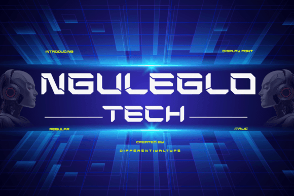 Nguleglo Tech: A Sleek Display Font for Modern Publishing