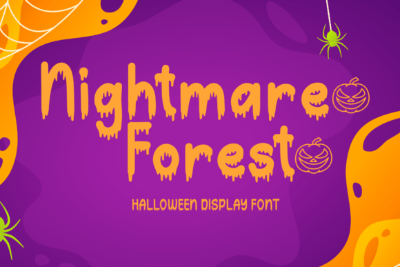 Nightmare Forest Dripping Font for Digital Branding Projects