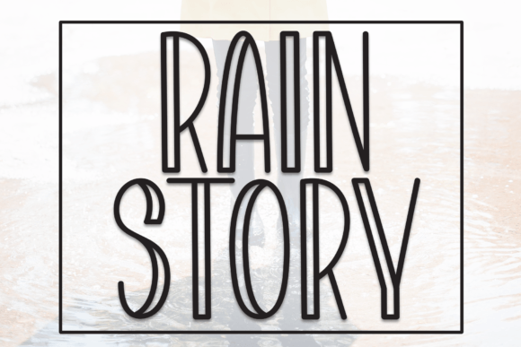 Rain Story: A Handmade Seller's Casual Display Font Review