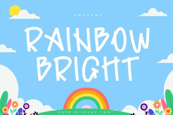 Rainbow Bright: A Playful Display Font for Engaging Brand Content