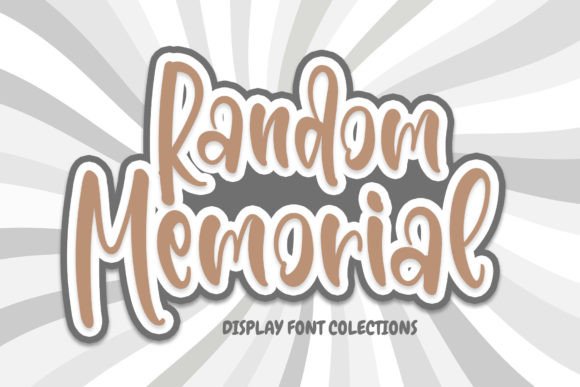 Random Memorial: A Quirky Display Font for Cheerful Projects