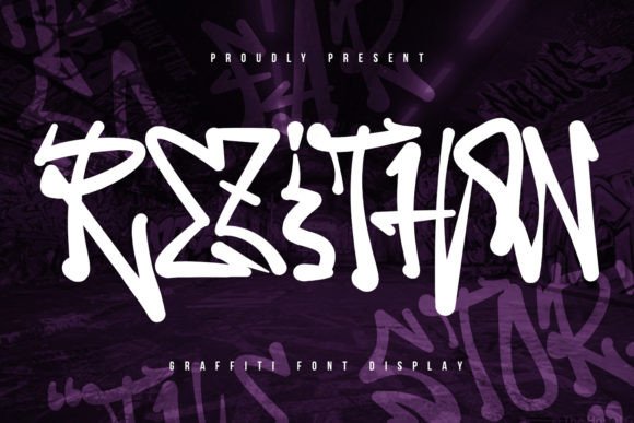Rezithon Display Font for Handmade Products and Urban Branding