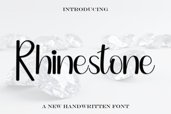 Rhinestone Font: A Handwritten Typeface for Modern Web Design