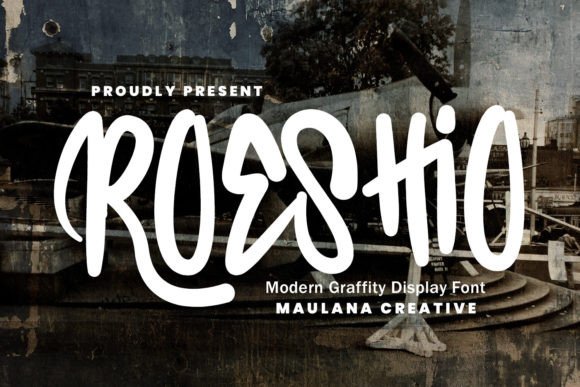 Roeshio: A Bold Graffiti Display Font for Edgy Brand Design