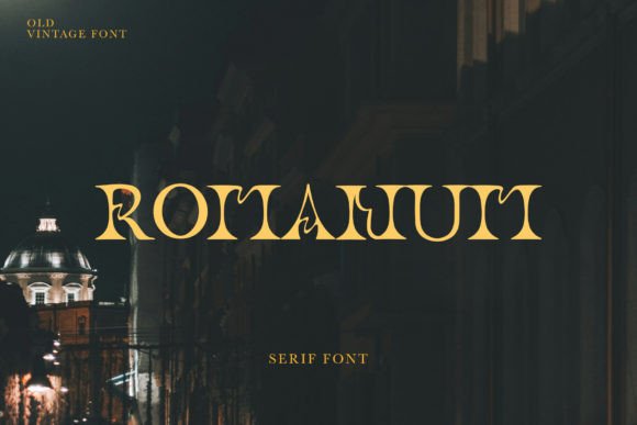 Romanum: A Modern Serif Display Font for Elegant Branding