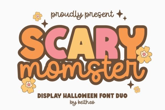 Scary Momster Duo Font for Seasonal Campaigns