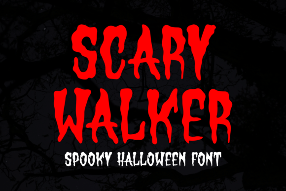 Scary Walker: A Spooky Display Font for Editorial Design