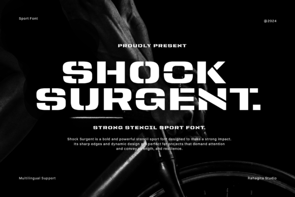 Shock Surgent Stencil Font for Bold Marketing Campaigns