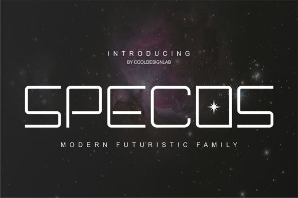 Specos Font for Digital Design: A Vertical Display Typeface That Commands Attention