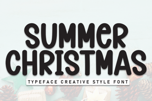 Summer Christmas: A Bold Display Font for Festive Designs