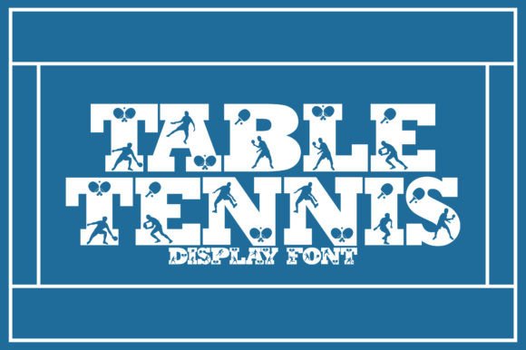 Table Tennis Font: A Playful Display Typeface for Editorial Design