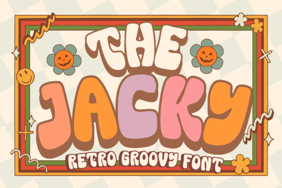 The Jacky Retro Groovy Font for Handmade Products and Printables