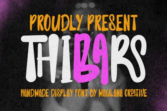 Thibars Handmade Display Font for Small Business Branding