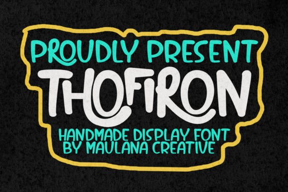 Thofiron Brush Display Font for Engaging Social Media Graphics